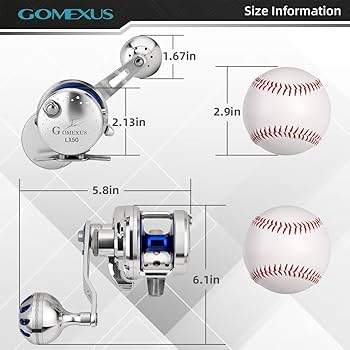 Amazon.com : Gomexus Slow Jigging Reel Saltwater Lever Drag